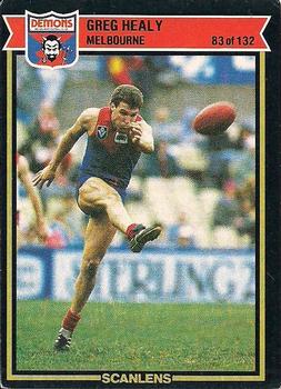 1987 Scanlens VFL #83 Greg Healy Front
